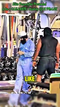 Elite Powerlifter Pretended to be a CLEANER｜ Anatoly GYM PRANK #trolllife #funny #gym