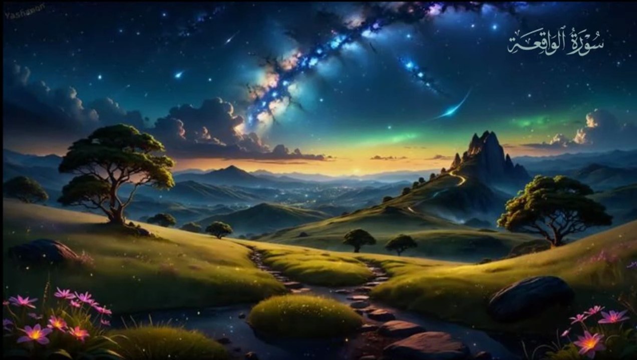 🌙 Surah Al-Waqi‘ah | سورة الواقعة Recitation with Meaning