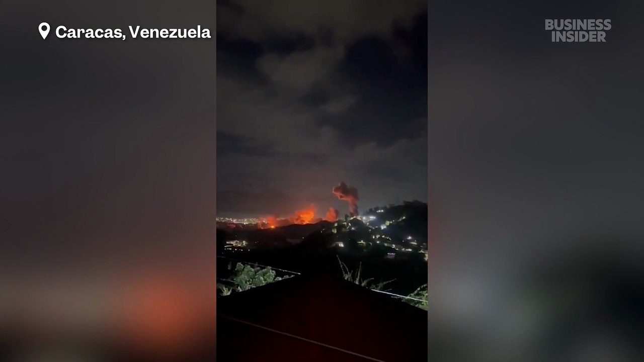 Videos show explosions across Caracas, Venezuela