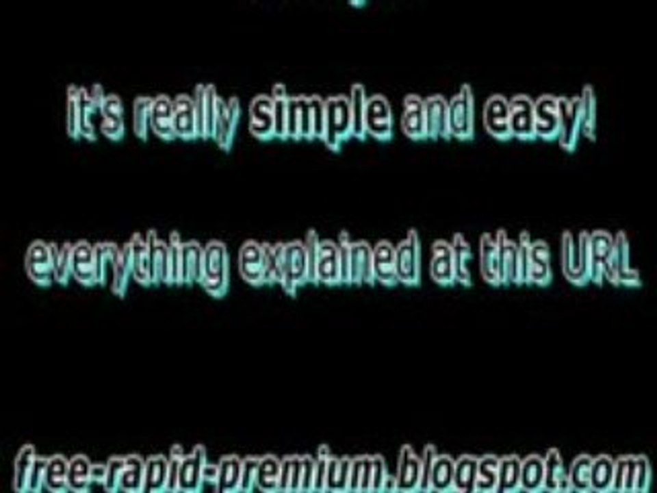 Rapidshare(.com) premium account for free