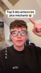 Top 5 des acteurs les plus méchants #cinéma #film #acteur