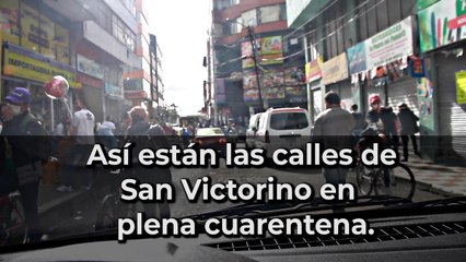Llenas de gente. Así se ven las calles de San Victorino pese a la cuarentena