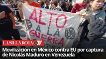 Captura de Nicolás Maduro desata protestas frente a embajada de EU en México