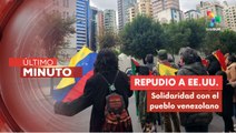 Protesta desde Bolivia contra injerencia de EE.UU. y secuestro del Pdte. Maduro