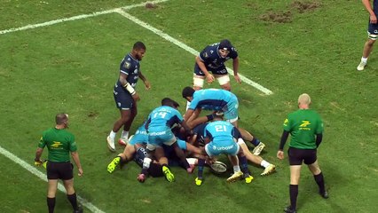 TOP 14 - Essai de Marco TAULEIGNE (MHR) - Montpellier Hérault Rugby - Aviron Bayonnais