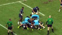 TOP 14 - Essai de Marco TAULEIGNE (MHR) - Montpellier Hérault Rugby - Aviron Bayonnais