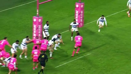 TOP 14 - Essai de Lucas PEYRESBLANQUES (SFP) - Stade Français Paris - Castres Olympique