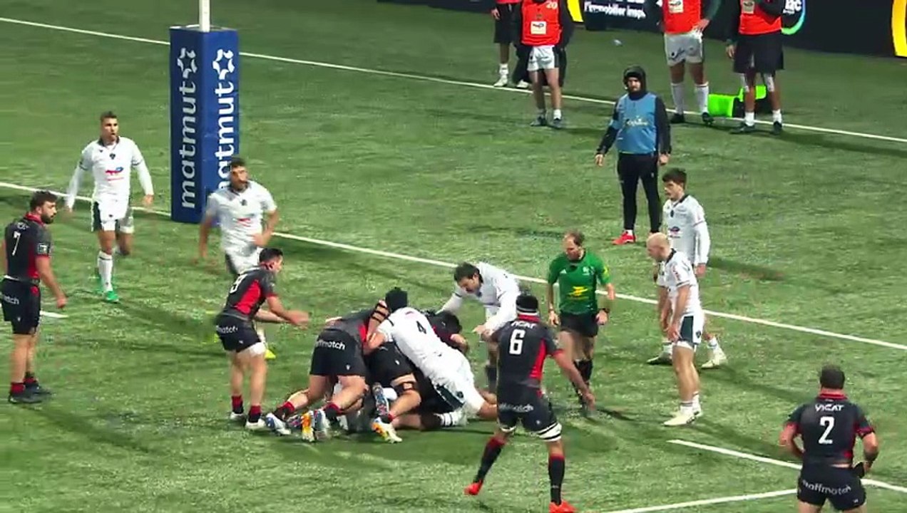 TOP 14 - Essai de Sam SIMMONDS (LOU) - LOU Rugby - Section Paloise