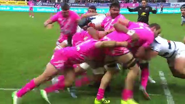 TOP 14 - Essai de Tanginoa HALAIFONUA (SFP) - Stade Français Paris - Castres Olympique