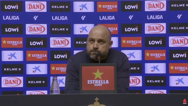 Rueda de prensa Manolo González tras Espanyol vs Barcelona