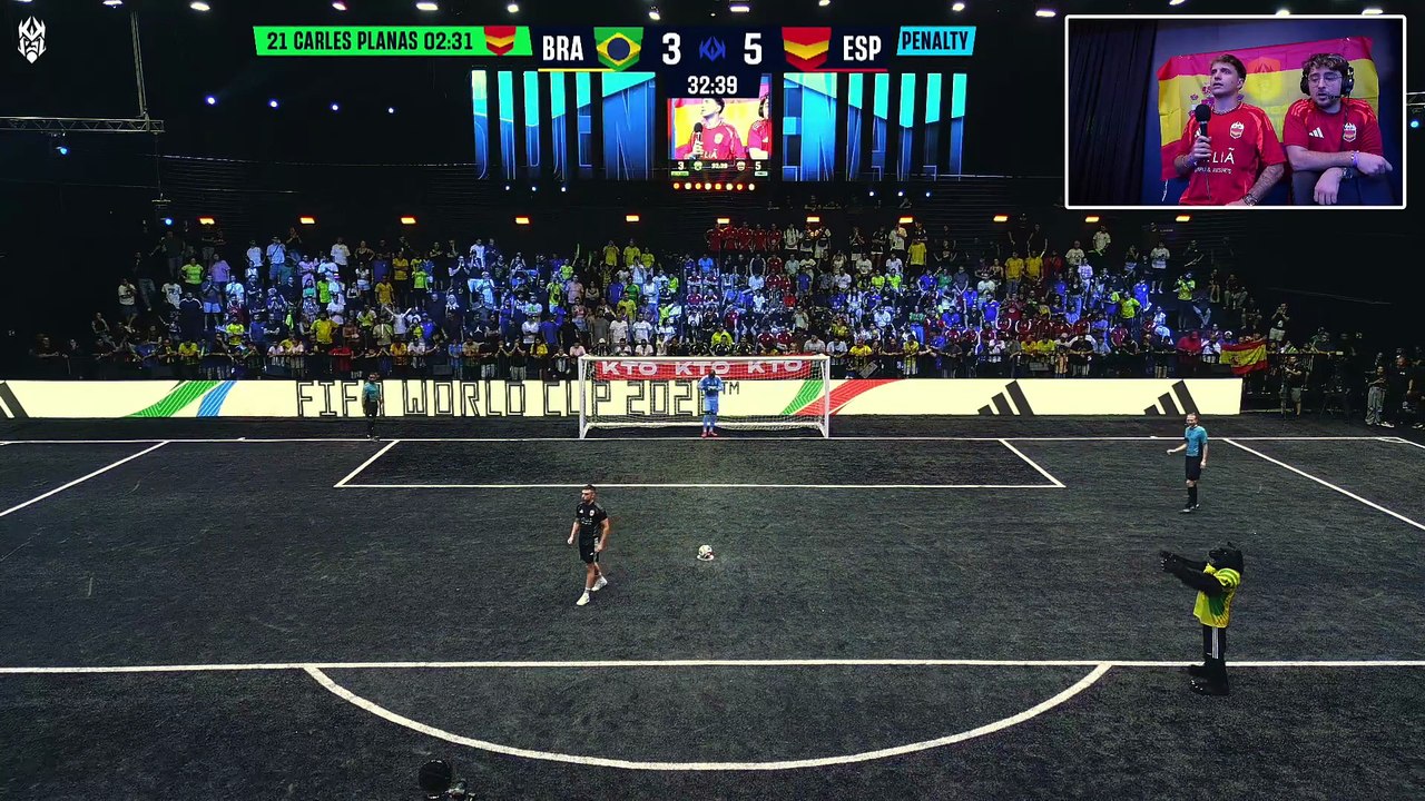 DjMaRiio no falló su penalti presidente frente a Brasil y lo celebró por todo lo alto