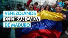 "¡Cayó, cayó!", venezolanos en Madrid celebran la captura de Maduro