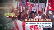 Argentinos rodean embajada de EE.UU. en Buenos Aires en rechazo a la agresión a Venezuela