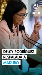 Maduro es el “único presidente de Venezuela”, dice su vicepresidenta Delcy Rodríguez