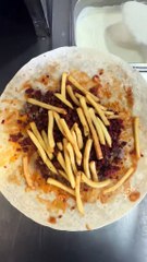 French Tacos Viande Hachée & Merguez Gratinée Saumon Fumé & Mozzarella. #BR3 #Tacos #foodie #Fastfood #halal