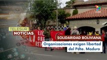 Bolivia protesta frente a Embajada de EE.UU. por secuestro del Pdte. Maduro