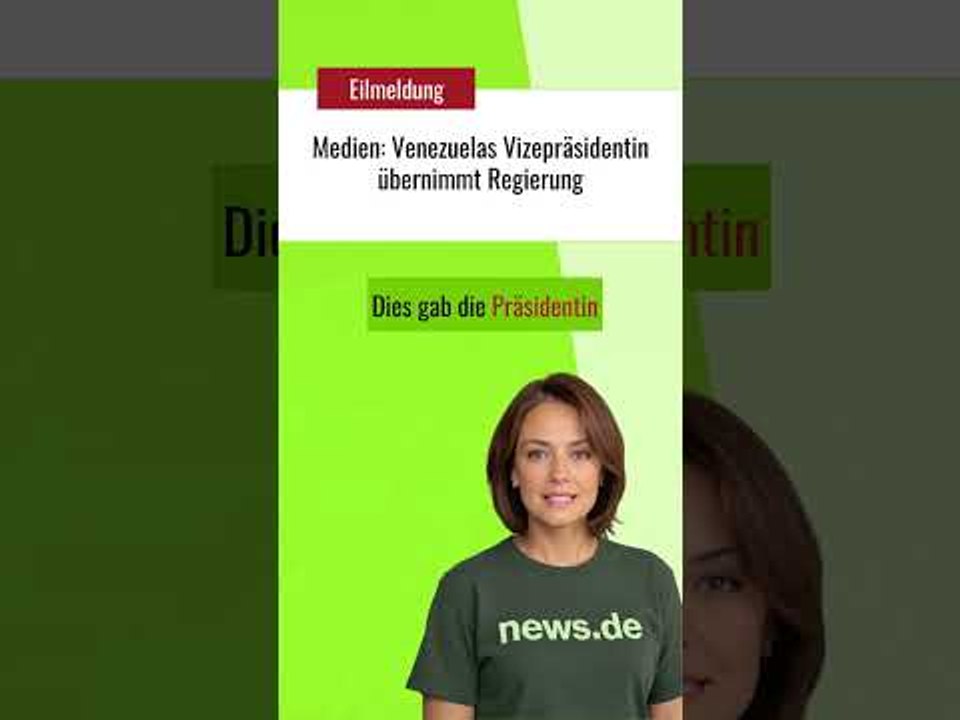 Medien: Venezuelas Vizepräsidentin übernimmt Regierung