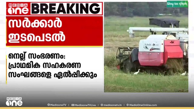 നെല്ല് സംഭരണം പ്രാഥമിക സഹകരണ സംഘങ്ങളെ ഏൽപ്പിക്കാൻ സർക്കാർ