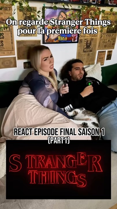 React Stranger Things ep final saison 1