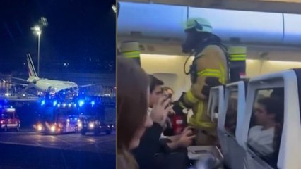 Uçakta yangın krizi: Havada başladı, acil iniş yaptı