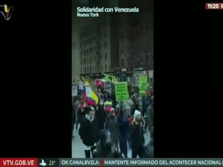 Estadounidenses protestan en Nueva York por el secuestro del presidente Nicolás Maduro