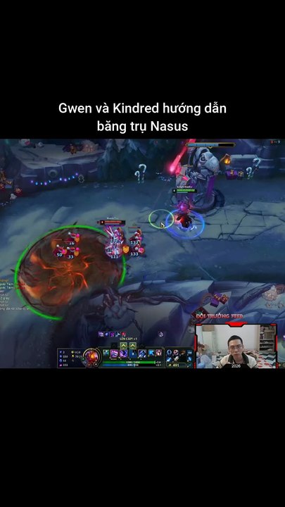 Gwen và Kindred hướng dẫn băng trụ Nasus #gwen #nasus #lienminhhuyenthoai #leagueoflegends #knightriseky