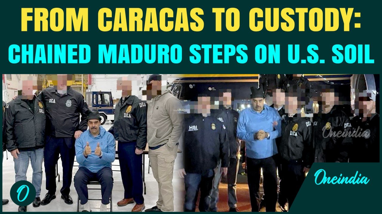 BREAKING: Captured Maduro Lands in U.S After Lethal Strike on Venezuela; Set to face Murder Charges