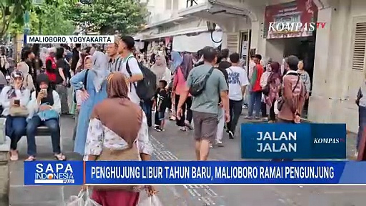 Penghujung Libur Tahun Baru, Wisatawan Masih Padati Kawasan Malioboro | SAPA PAGI
