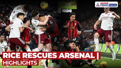 Arsenal vs Bournemouth Highlights: Rice Double Sparks Thrilling 3-2 Comeback Away Win