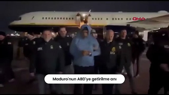ABD'ye hoşgeldin Maduro: Maduro'nun elleri kelepçeli görüntüleri