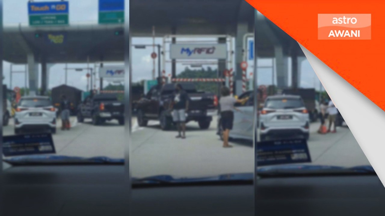 Lelaki berlagak samseng pegang kayu di Tol Sungai Long ditahan