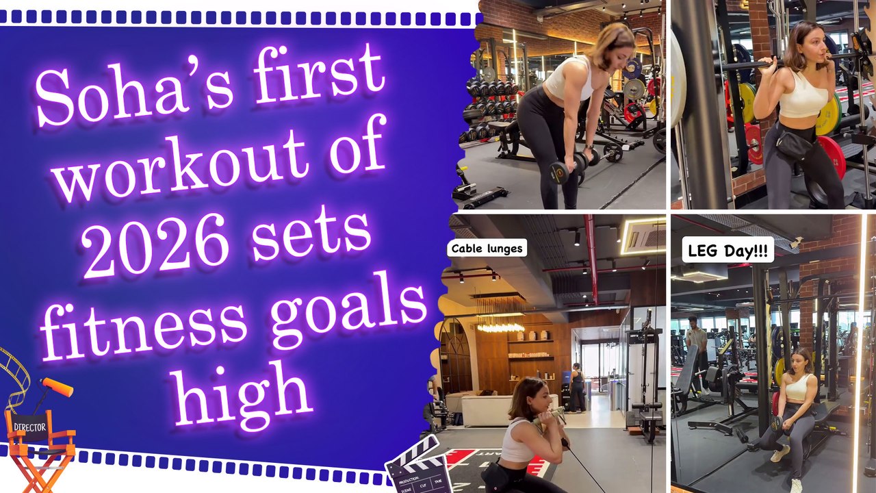 Soha Ali Khan kicks off 2026 with an intense le...