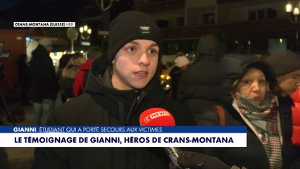 Incendie à Crans-Montana : le témoignage de Gianni, qui a porté secours aux victimes