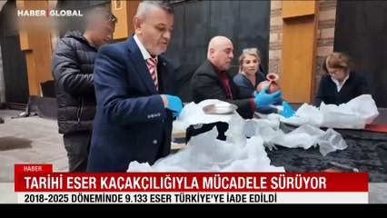 Tarihi eser kaçakçılığıyla mücadele sürüyor: 2018-2025 döneminde 9 bin 133 eser Türkiye'ye iade edildi