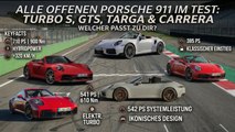 Welcher offene Porsche 911 passt zu dir? Turbo S, GTS, Targa, Carrera
