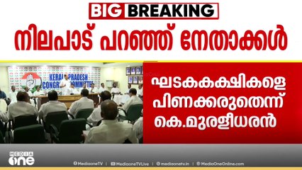 കോൺഗ്രസ് ലീഡേഴ്‌സ് സമ്മിറ്റിൽ നിലപാട് പറഞ്ഞ് കെ. മുരളീധരൻ അടക്കമുള്ള നേതാക്കൾ
