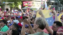 Miles de venezolanos celebran en Buenos Aires la captura de Maduro