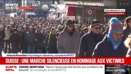 Incendie à Crans-Montana: la marche blanche en hommage aux victimes a débuté
