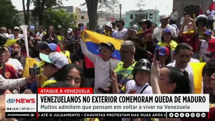 Venezuelanos no exterior comemoram queda de Maduro