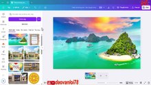 Tạo chữ nghiêng nghệ thuật bằng Canva
