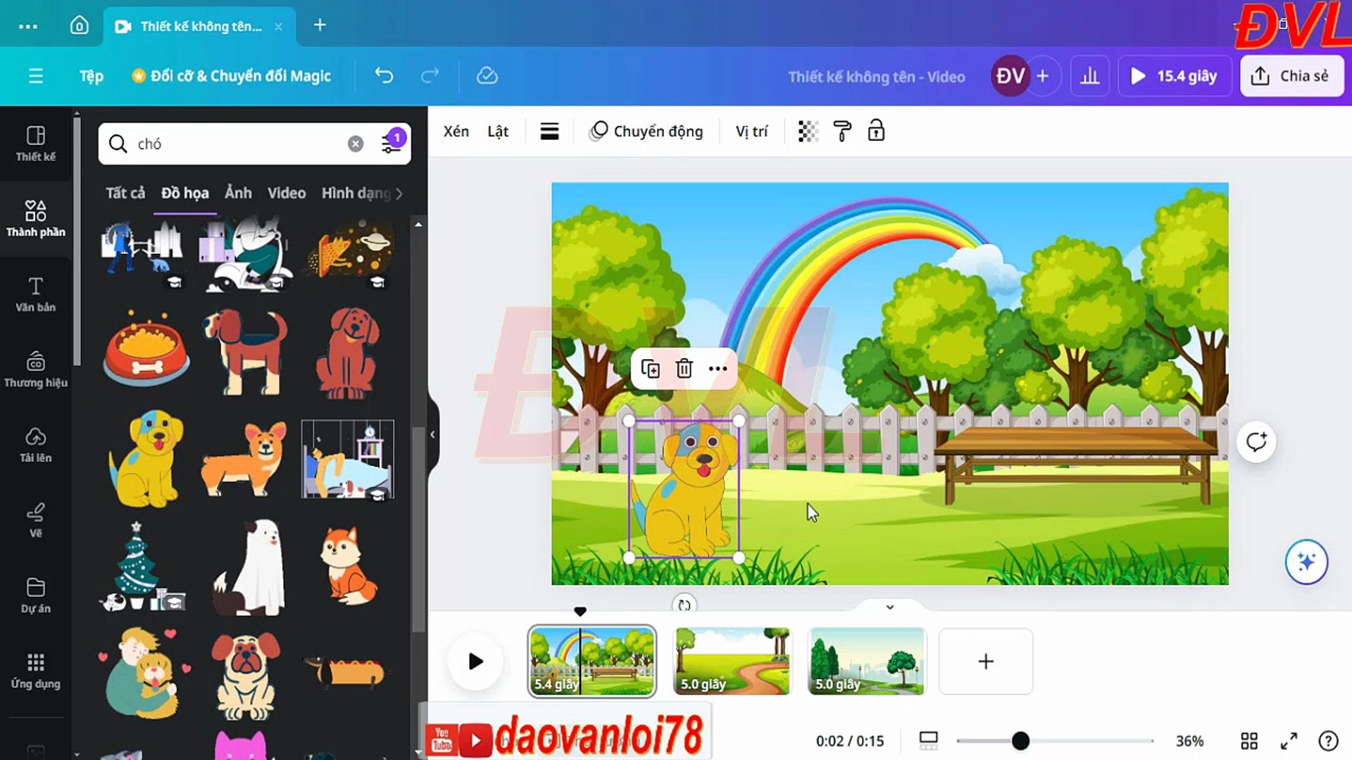 Tạo Video Hoạt hình bằng Canva