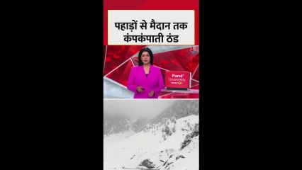 कश्मीर में भारी बर्फबारी, चारों तरफ बिछी सफेद चादर