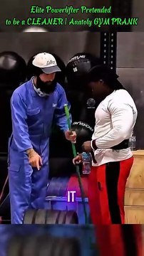 Elite Powerlifter Pretended to be a CLEANER ｜ Anatoly GYM PRANK #trolllife #funny #prank