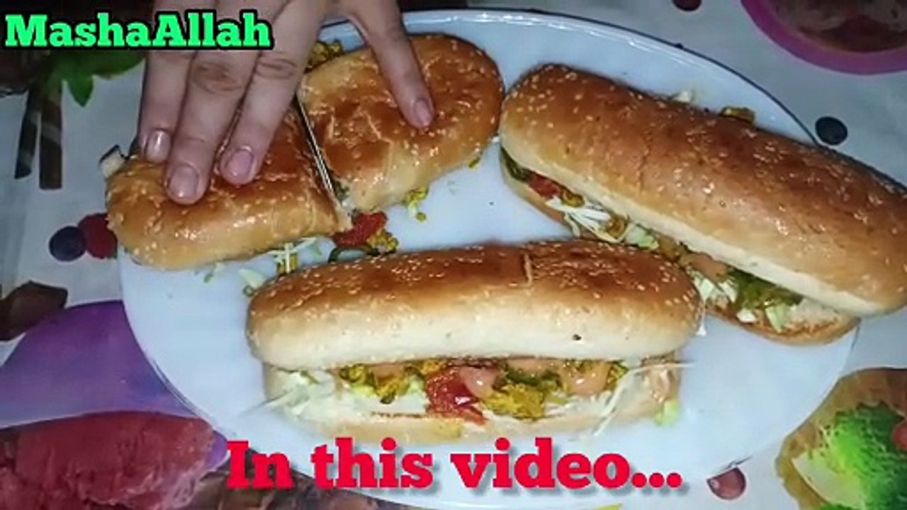 Chicken Vegetable Burger 🍔🍔 Recipe __  Extra Loaded Chicken Burger  __ Razia Arshad Food Secrets