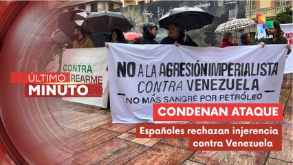 Manifestaciones frente a la embajada de EE. UU. en Madrid