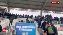 Sakarya'da amatör maçta tribünler karıştı