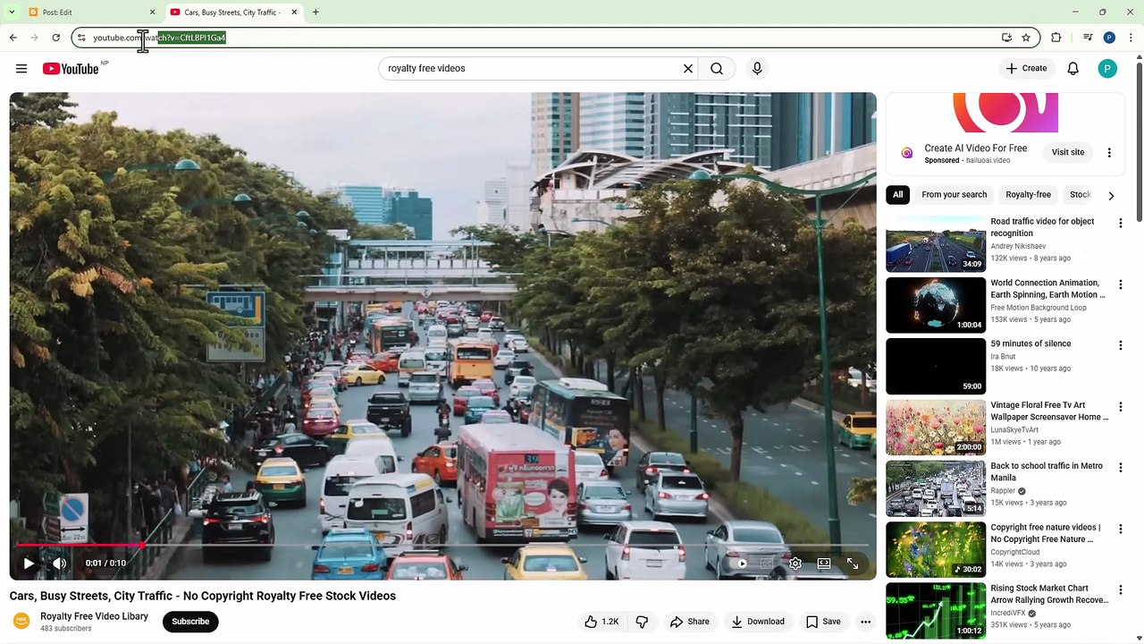 Blogger 11 YouTube Videos Embedding