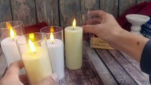 Elegant LED Acrylic Cup Candles with Remote & Timer | Realistic Flameless Decor 2026