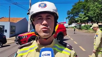 "Uma vítima em estado grave. Nível de consciência bem rebaixado", afirma tenente sobre vítima de acidente no Brasmadeira