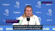 Sabalenka motivated to reclaim Australian Open crown
